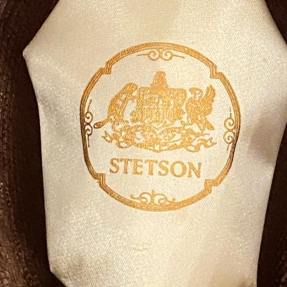 Stetson Vintage Mens Fedora Straw Brown Hat - Picture 7 of 10